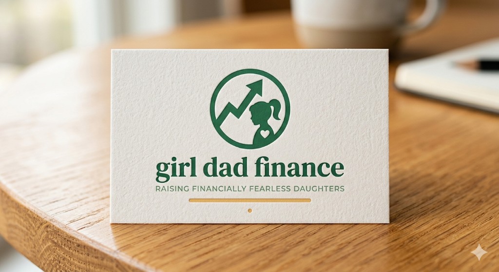 Girl Dad Finance logo card — Raising Financially Fearless Daughters